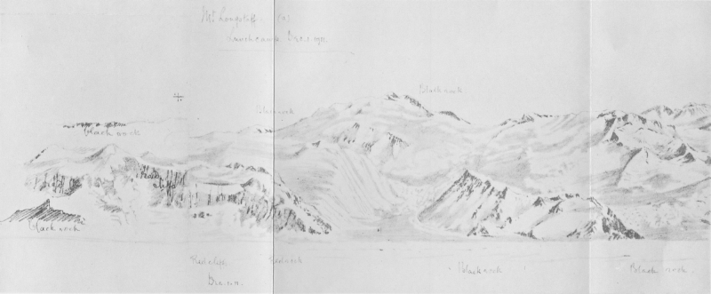 Plate X.—Mount Longstaff—E. A. Wilson, del. Emery Walker Limited, Collotypers.