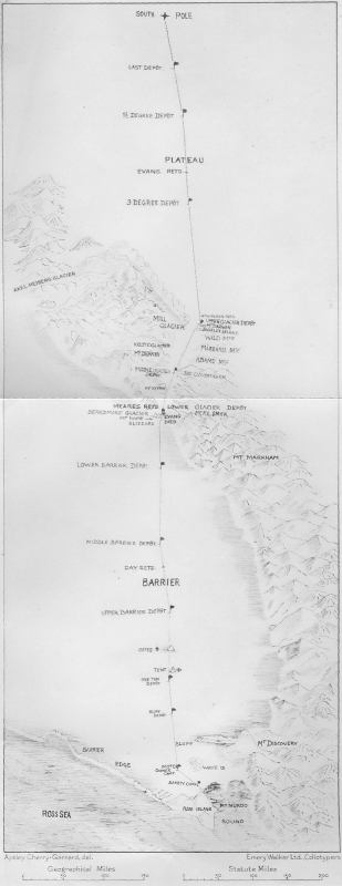 The Polar Journey—Apsley Cherry-Garrard, del. Emery Walker Ltd., Collotypers.